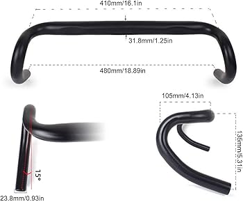 ベロバイクドロップハンドル 350mm GORIX ドロップハンドル 自転車 フレアハンドル ロードバイク